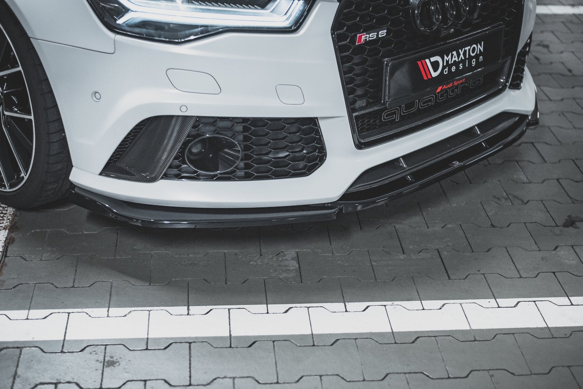 Front Ansatz V.3 für Audi RS6 C7 schwarz matt