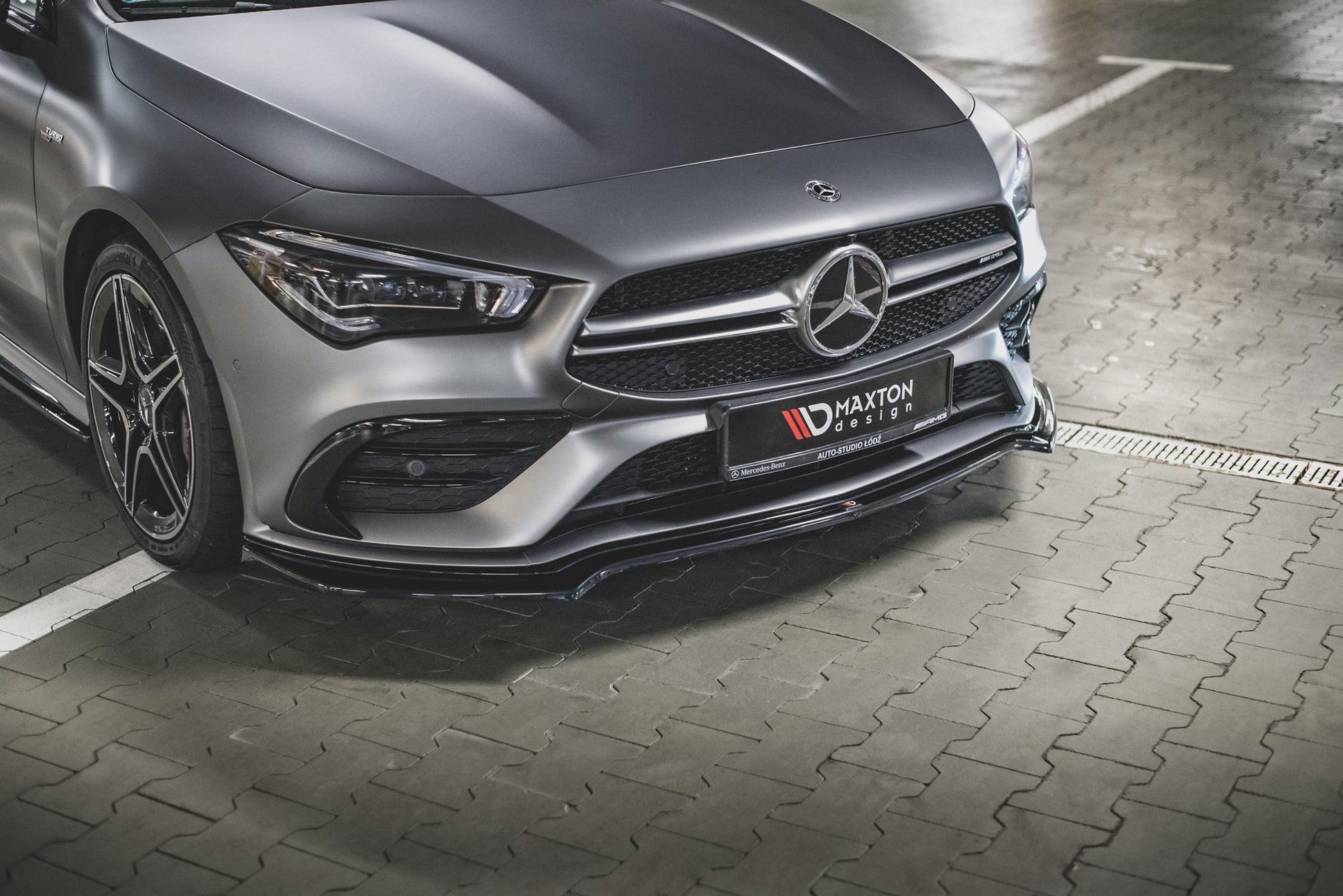 Front Ansatz V.1 für Mercedes-AMG CLA 35 Aero C118 Carbon Look