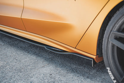 Seitenschweller Ansatz für V.4 Ford Focus ST / ST-Line Mk4 schwarz Hochglanz