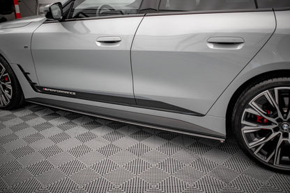 Seitenschweller Ansatz für V.1 für BMW 4er Gran Coupe M-Paket G26 Carbon Look