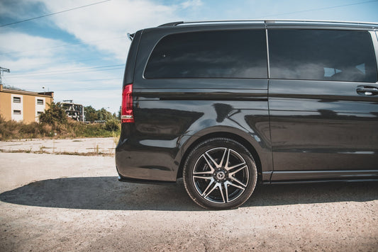 Heck Ansatz Flaps Diffusor V.1 für Mercedes-Benz V-Klasse AMG-Line W447 Facelift Carbon Look