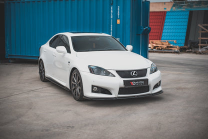 Front Ansatz V.1 für Lexus IS F Mk2 schwarz Hochglanz