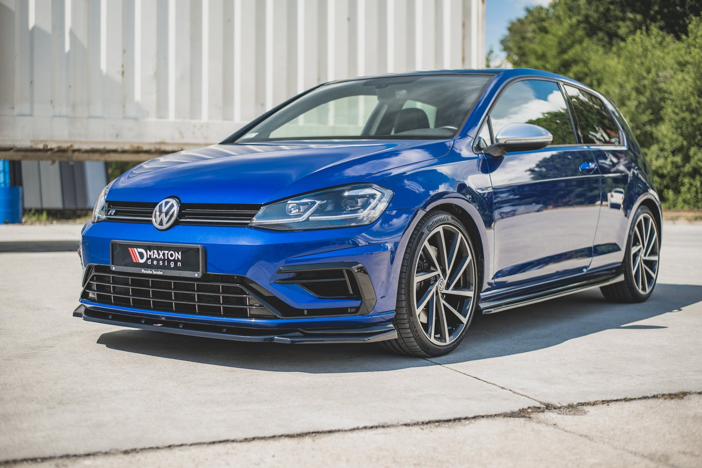 Front Ansatz für V.9 VW Golf 7 R / R-Line Facelift Carbon Look