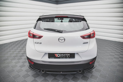 Mittlerer Diffusor Heck Ansatz für Mazda CX-3  schwarz matt