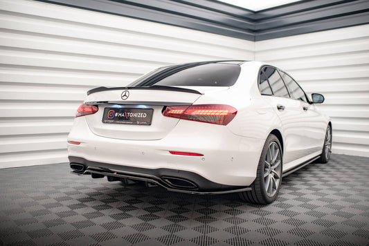 Mittlerer Diffusor Heck Ansatz DTM Look für Mercedes-Benz E AMG-Line W213 Facelift Carbon Look