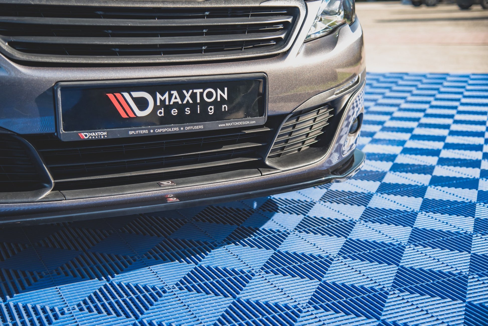 Front Ansatz V.1 für Peugeot 308 Mk2 Facelift Carbon Look