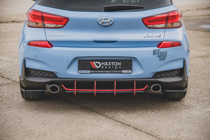 Robuste Racing Heck Ansatz Flaps Diffusor für Hyundai I30 N Mk3 Hatchback