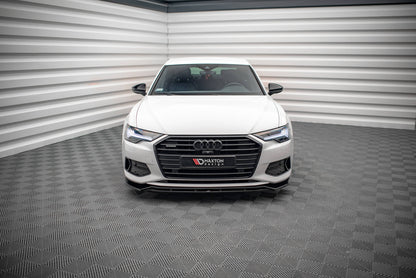 Front Ansatz V.3 für Audi A6 C8 schwarz matt