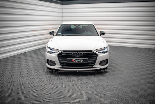 Front Ansatz V.3 für Audi A6 C8 schwarz matt