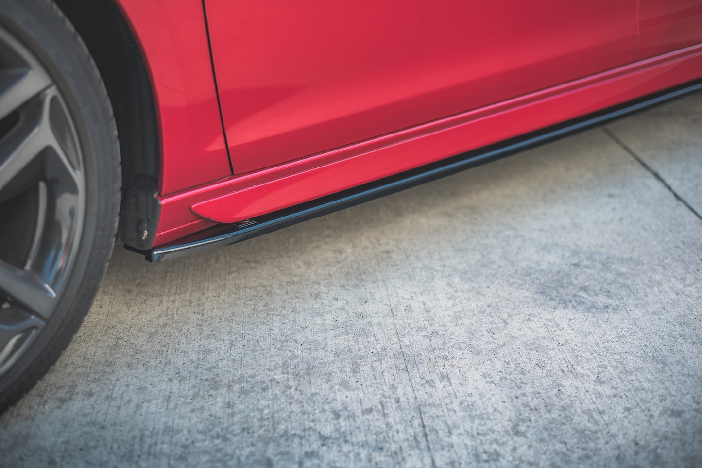 Seitenschweller Ansatz für Peugeot 308 GT Mk2 Facelift schwarz Hochglanz