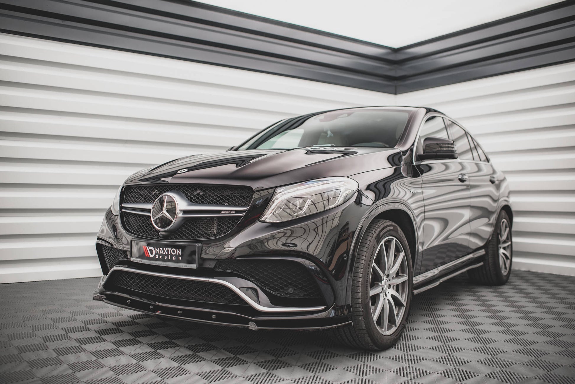 Front Ansatz V.1 für Mercedes-Benz GLE 63 AMG C292 schwarz matt