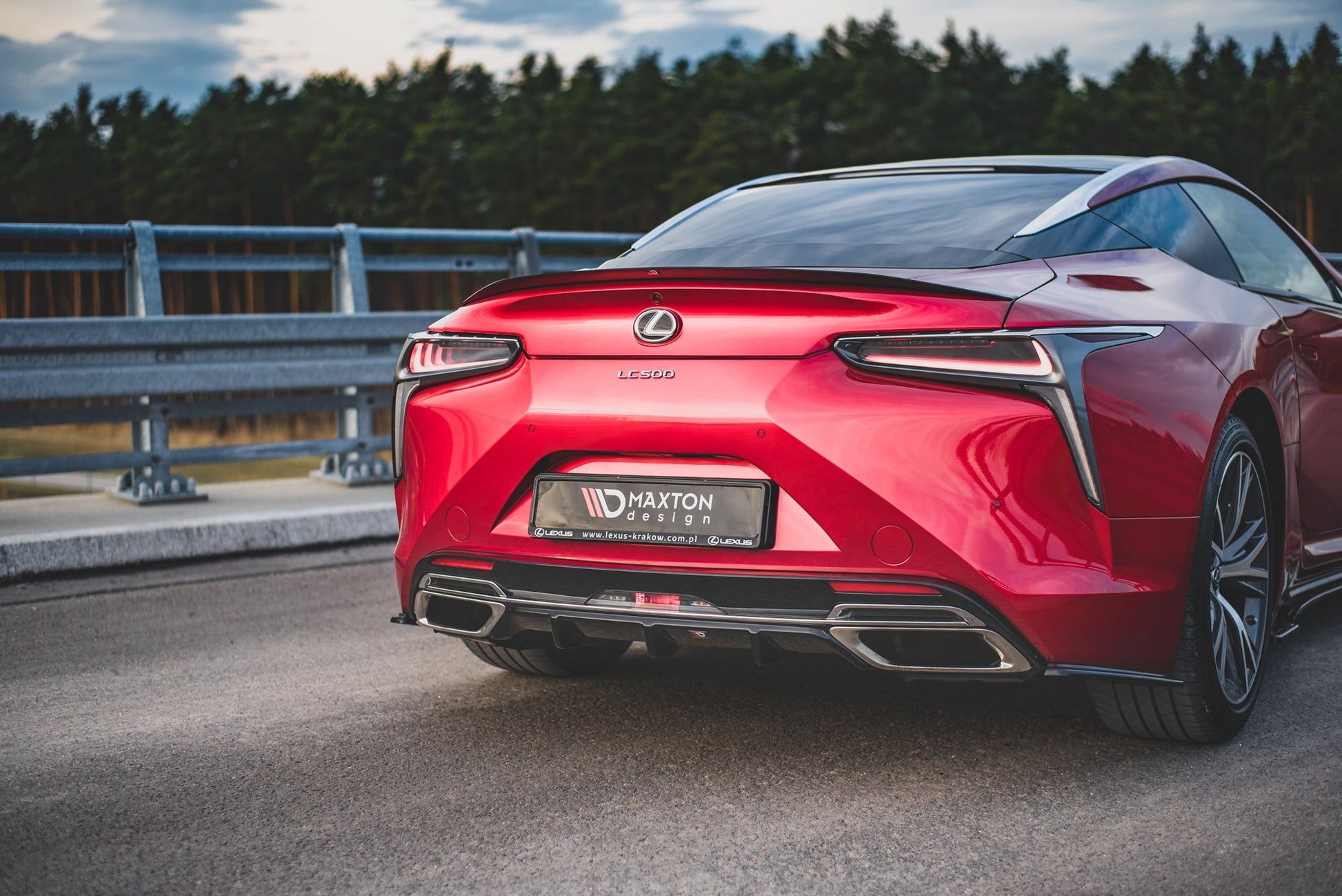 Diffusor Heck Ansatz für Lexus LC 500 schwarz matt