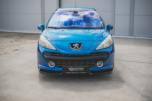 Front Ansatz für Peugeot 207 Sport schwarz matt