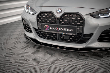 Front Ansatz V.3 für BMW 4er Gran Coupe M-Paket G26 Carbon Look