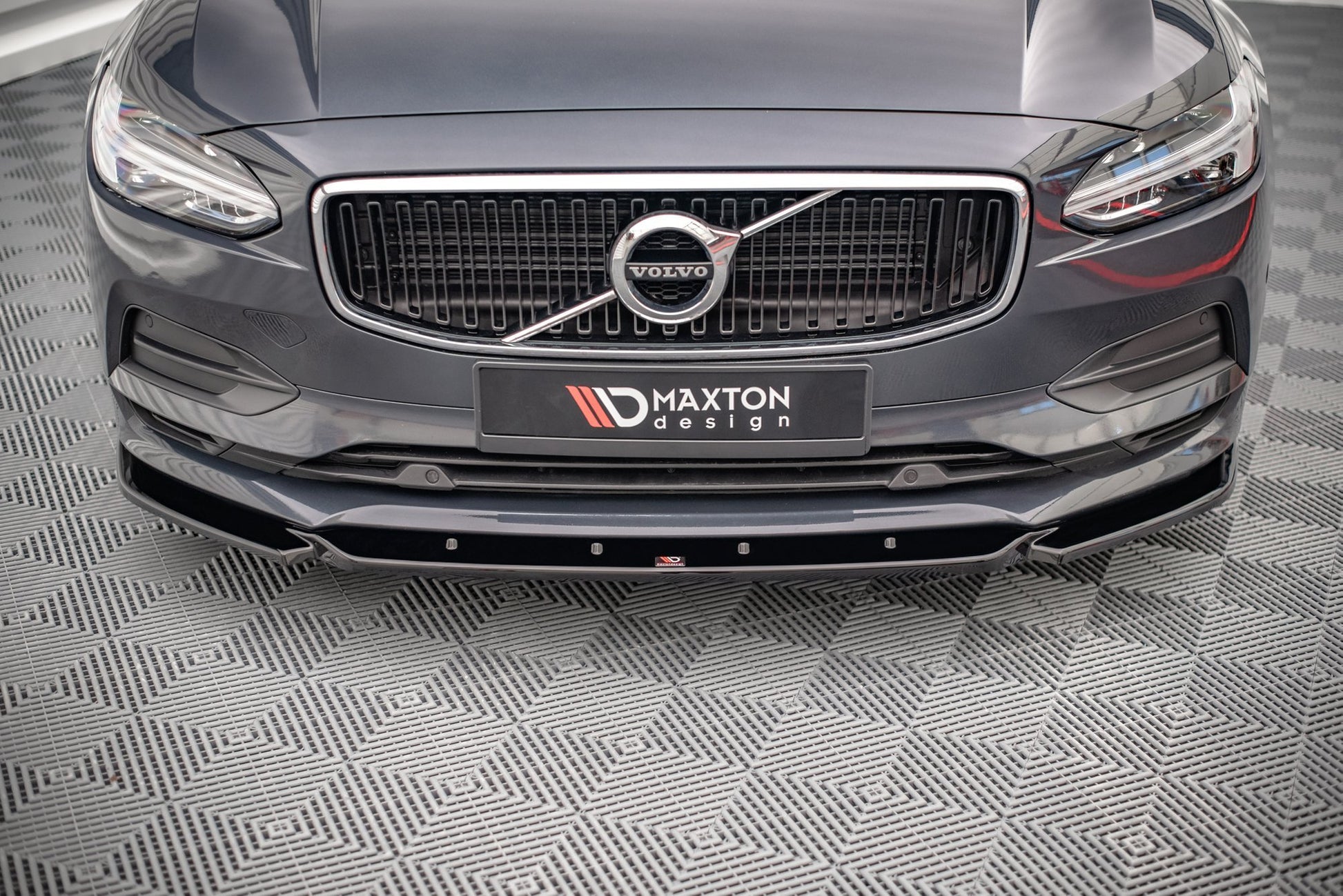 Front Ansatz V.1 für Volvo V90 Mk2 schwarz matt