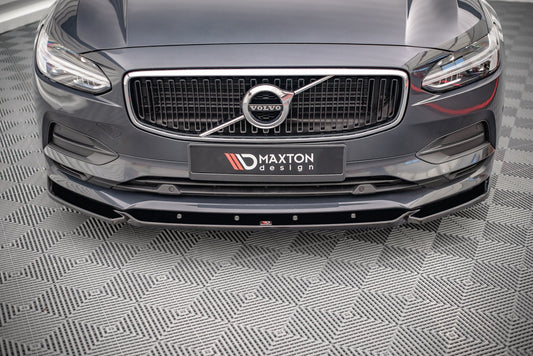 Front Ansatz V.1 für Volvo V90 Mk2 schwarz Hochglanz