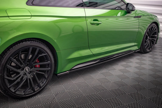 Seitenschweller Ansatz für Audi RS5 Coupe F5 Facelift Carbon Look