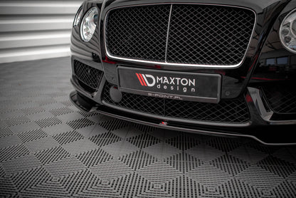 Front Ansatz V.1 für Bentley Continental GT V8 S Mk2 schwarz Hochglanz