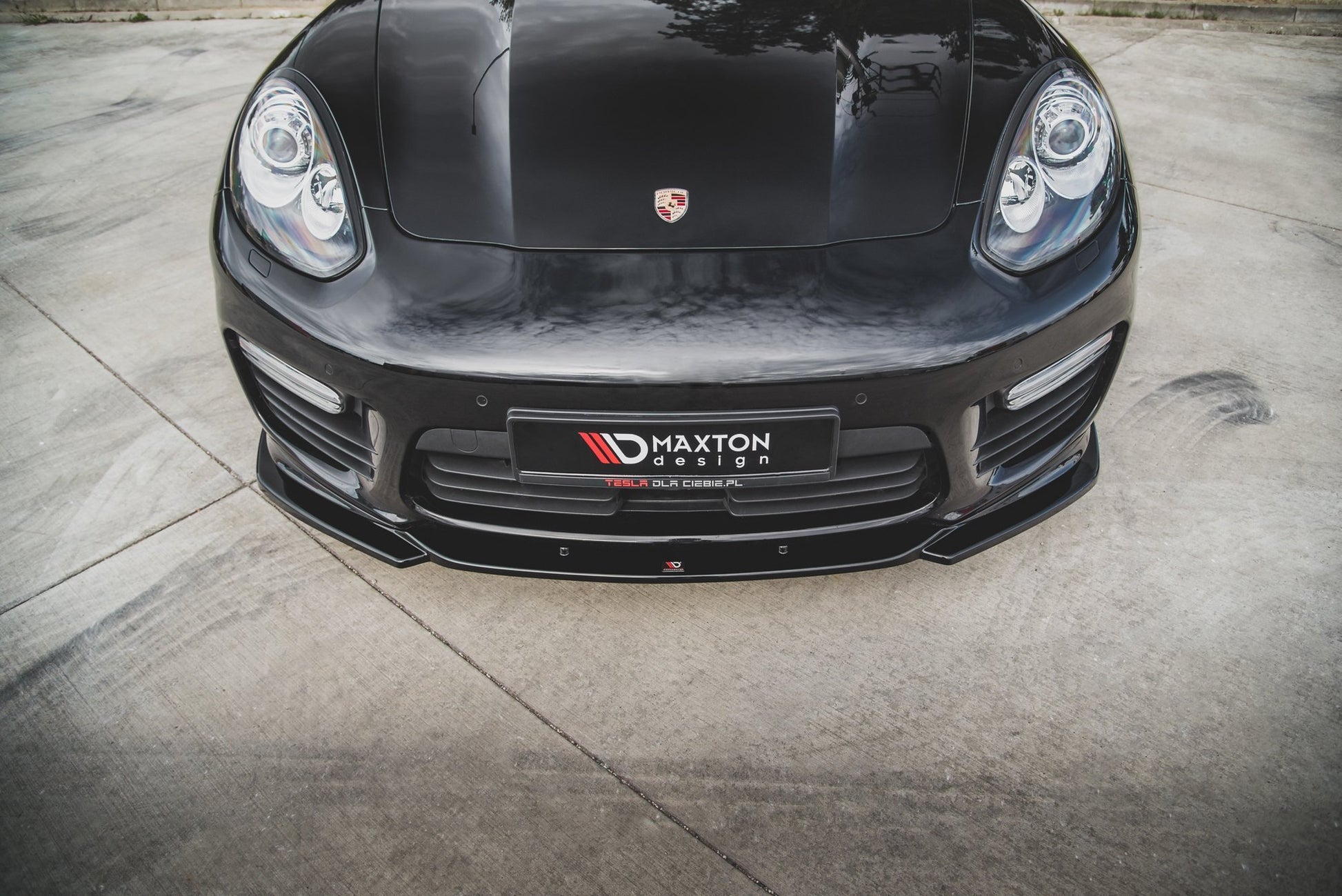 Front Ansatz V.2 für Porsche Panamera Turbo 970 Facelift Carbon Look