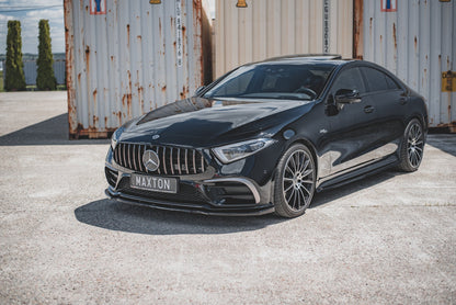 Front Ansatz V.2 für Mercedes-Benz CLS AMG-Line / 53AMG C257 schwarz Hochglanz