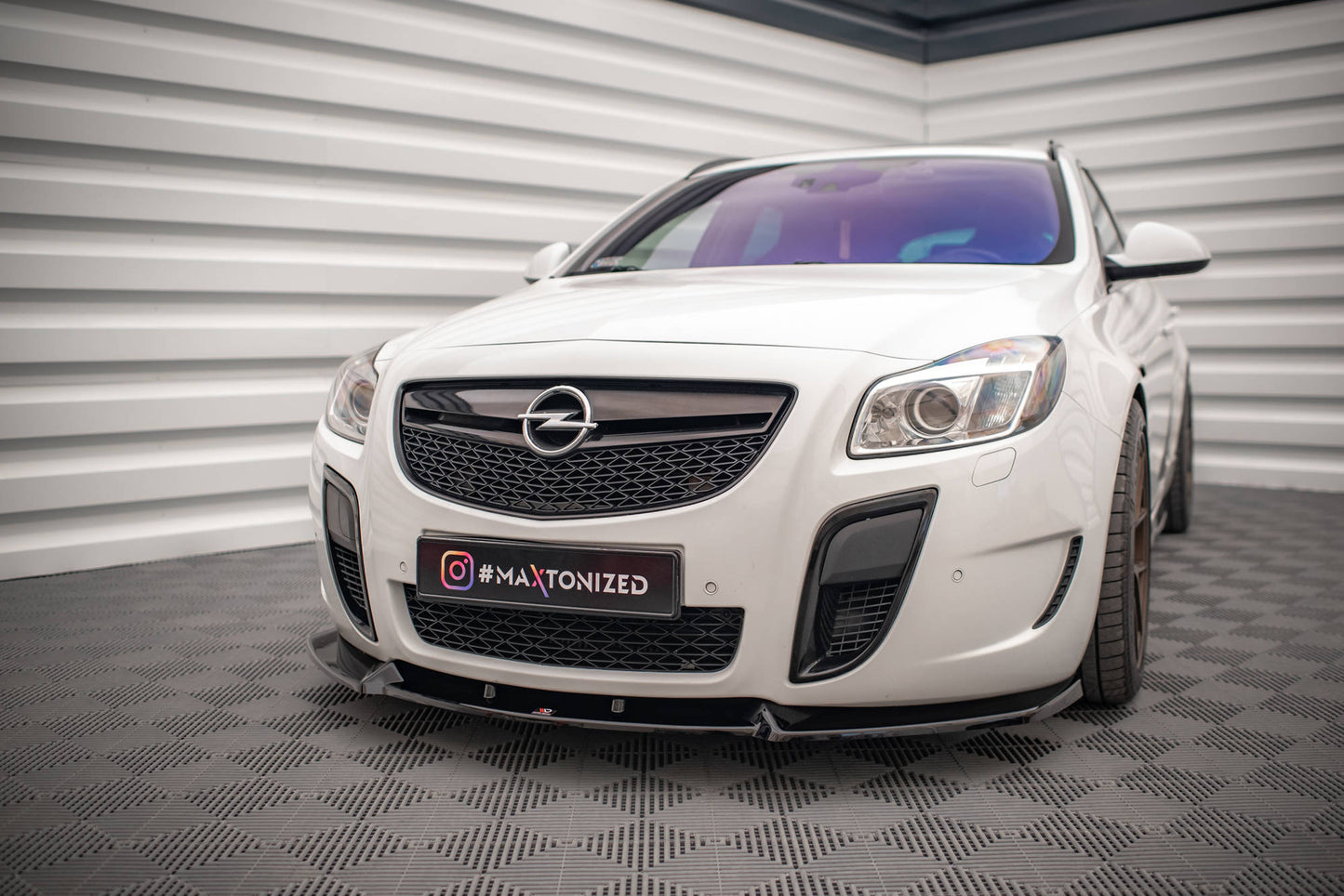 Front Ansatz V.2 für Opel Insignia OPC Mk1 schwarz matt