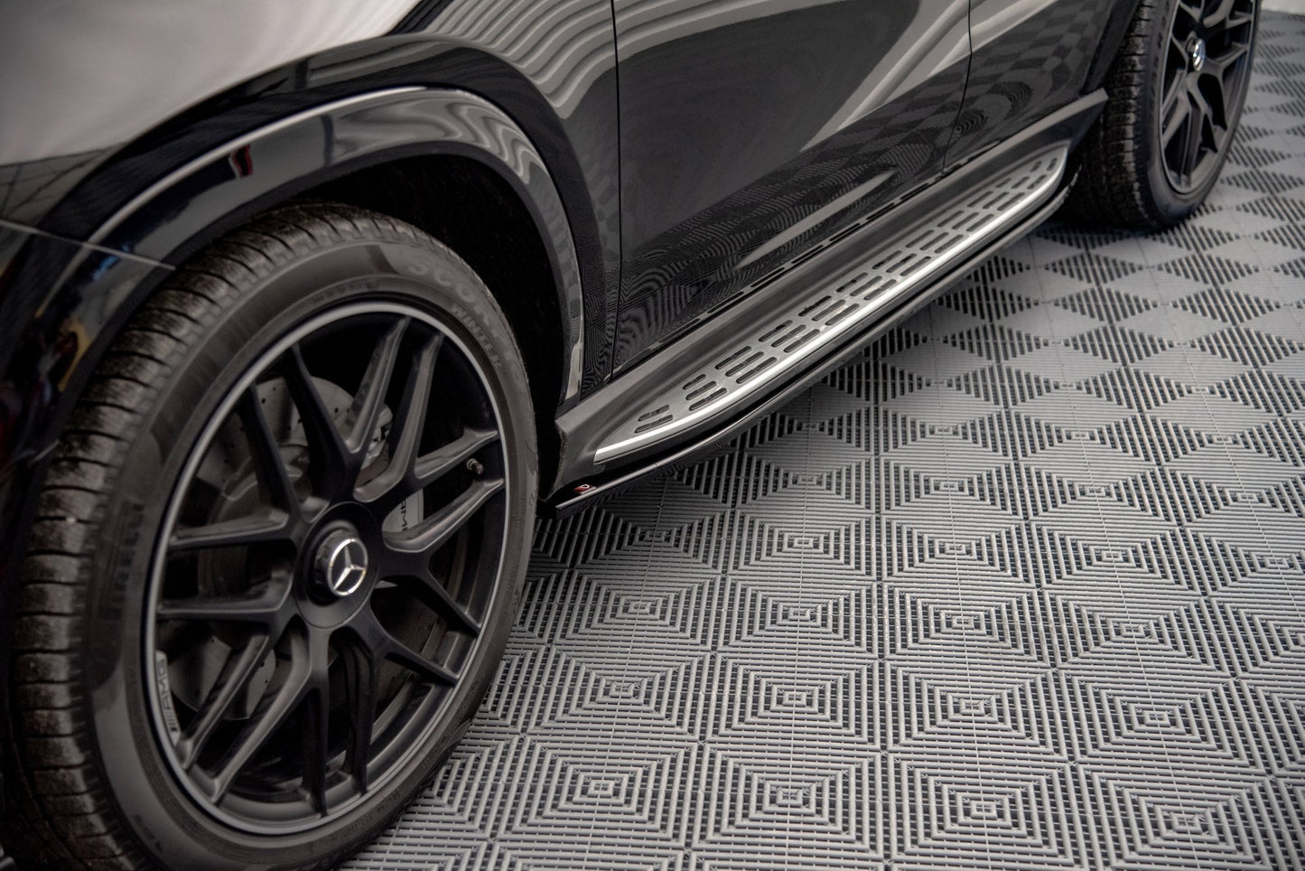 Seitenschweller Ansatz für Mercedes-AMG GLE Coupe C167 Carbon Look