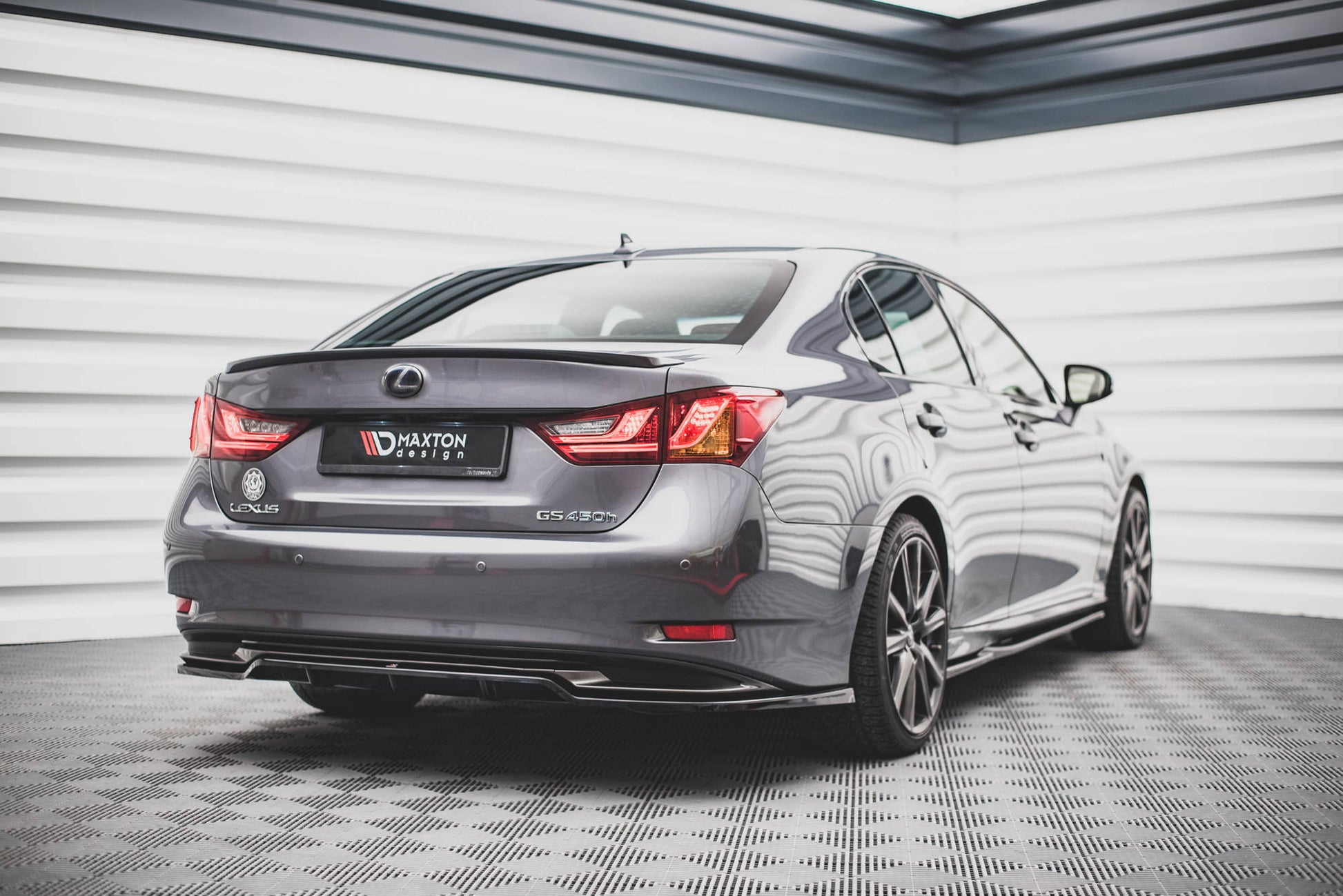 Mittlerer Diffusor Heck Ansatz DTM Look für Lexus GS F Sport Hybrid Mk4 (L10) Carbon Look