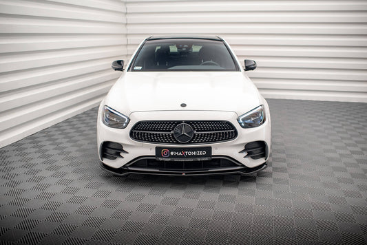 Front Ansatz V.1 für Mercedes-Benz E AMG-Line W213 Facelift schwarz matt