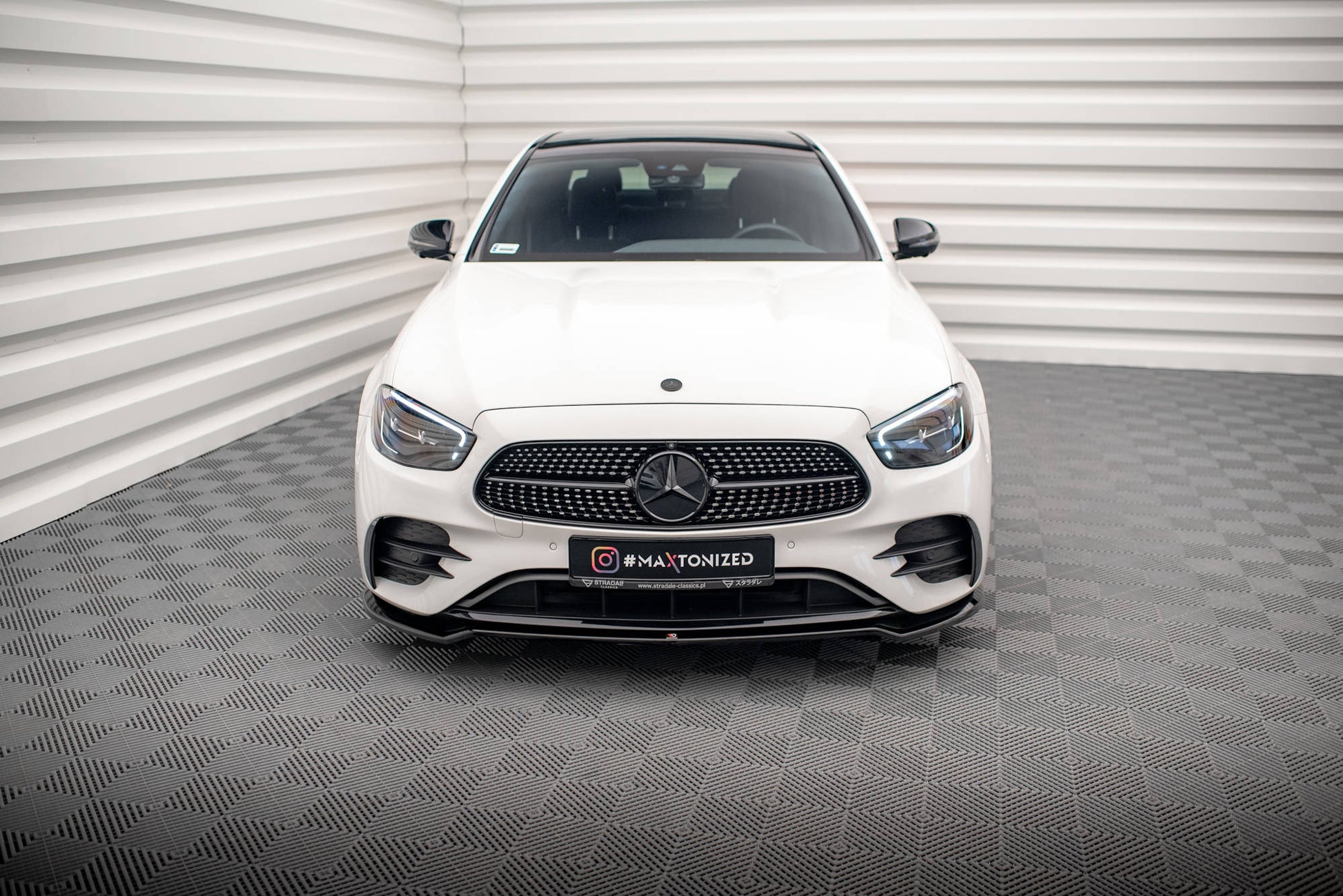 Front Ansatz V.1 für Mercedes-Benz E AMG-Line W213 Facelift Carbon Look