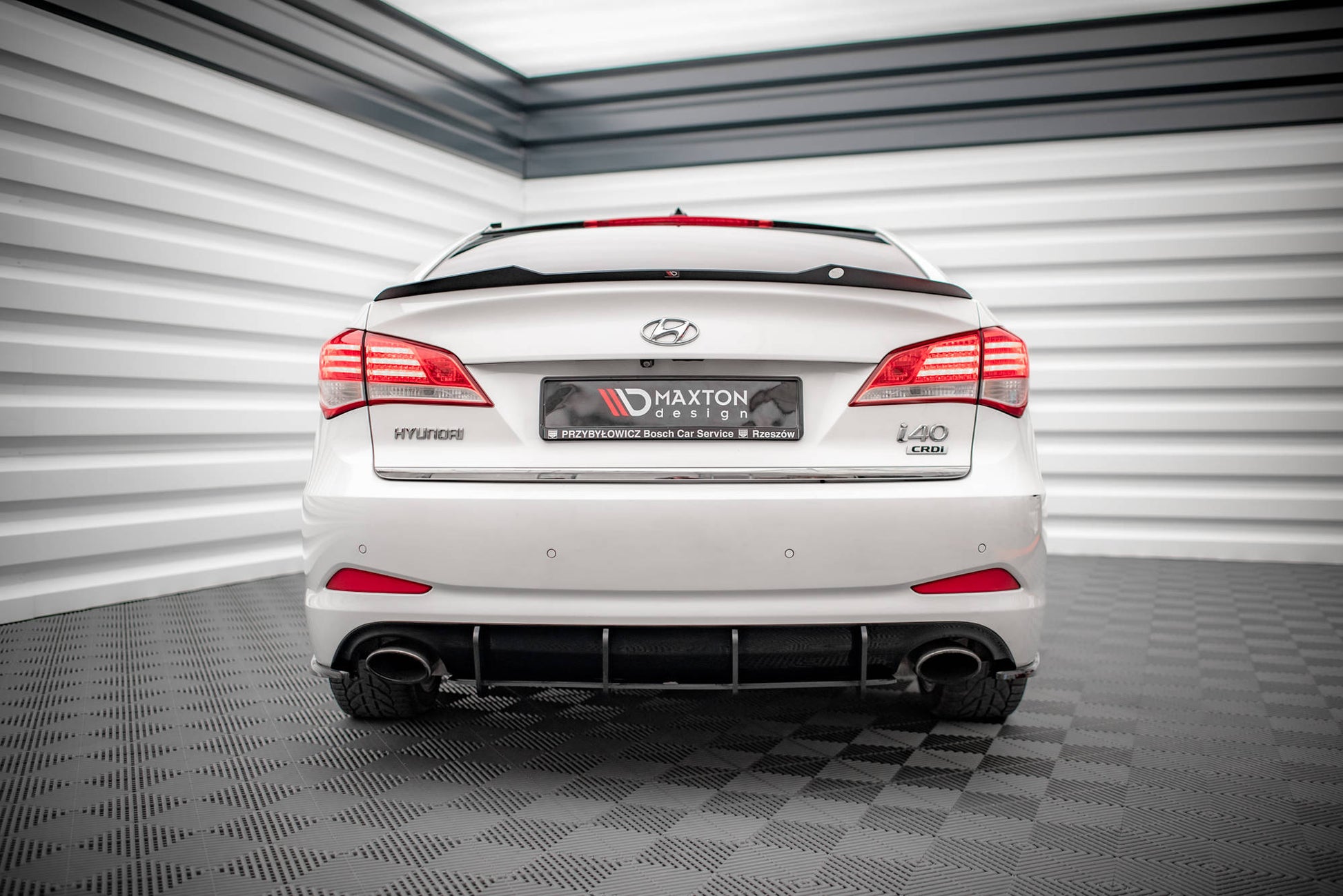 Spoiler CAP für Hyundai I40 Mk1 Carbon Look