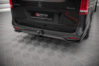 Mittlerer Diffusor Heck Ansatz DTM Look für Mercedes-Benz V-Klasse AMG-Line W447 Facelift Carbon Look