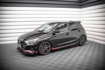 Side Flaps Hyundai I20 N Mk3 schwarz Hochglanz
