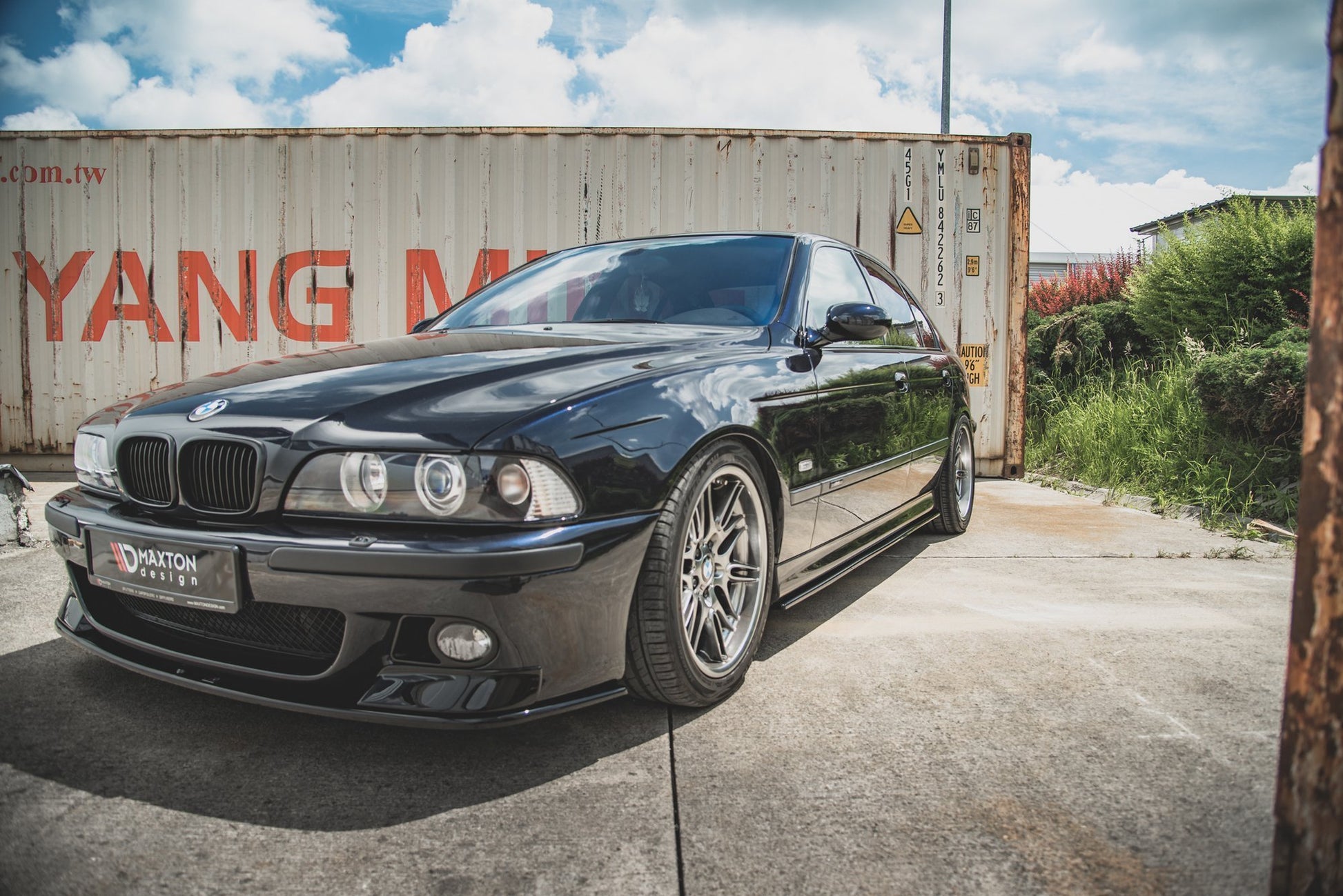 Seitenschweller Ansatz für BMW M5 E39 schwarz matt