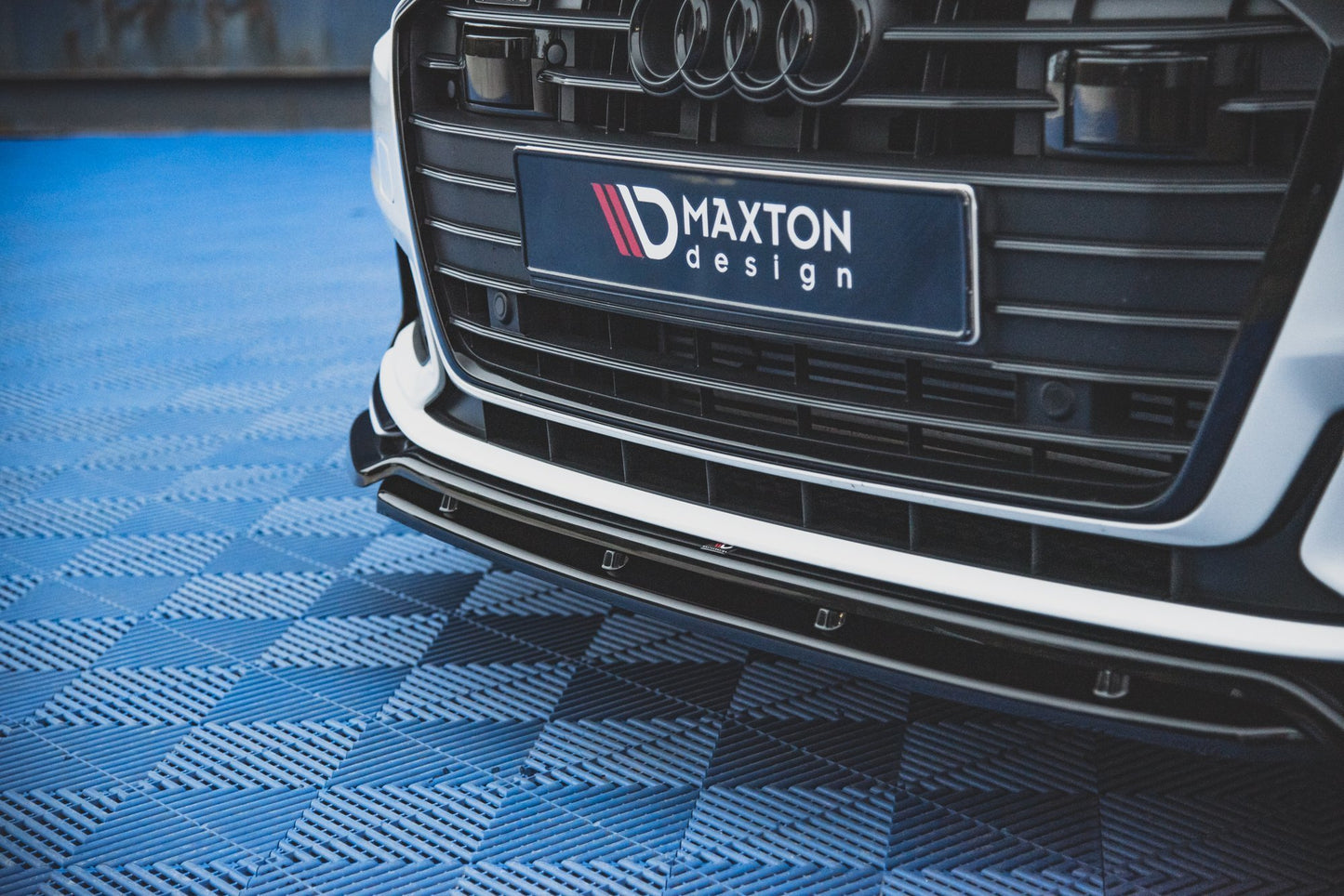 Front Ansatz V.3 für Audi A6 S-Line / S6 C8  schwarz matt
