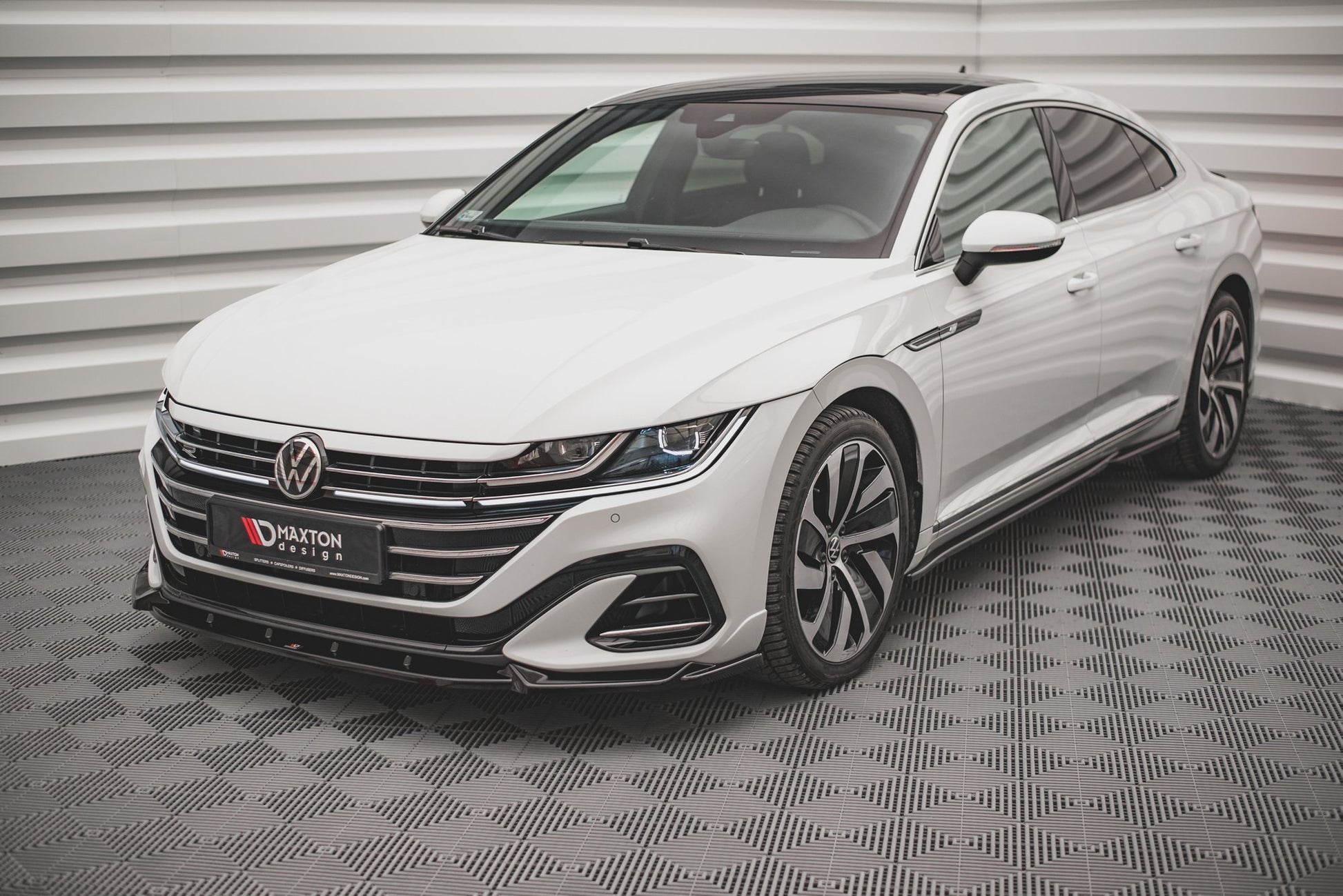 Front Ansatz V.1 für Volkswagen Arteon R-Line Facelift Carbon Look