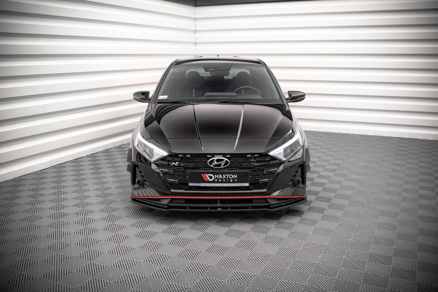 Front Ansatz V.1 für Hyundai I20 N Mk3 schwarz matt