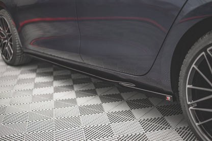 Seitenschweller Ansatz für V.1 für Seat Leon FR Mk4 / Cupra Leon  schwarz matt