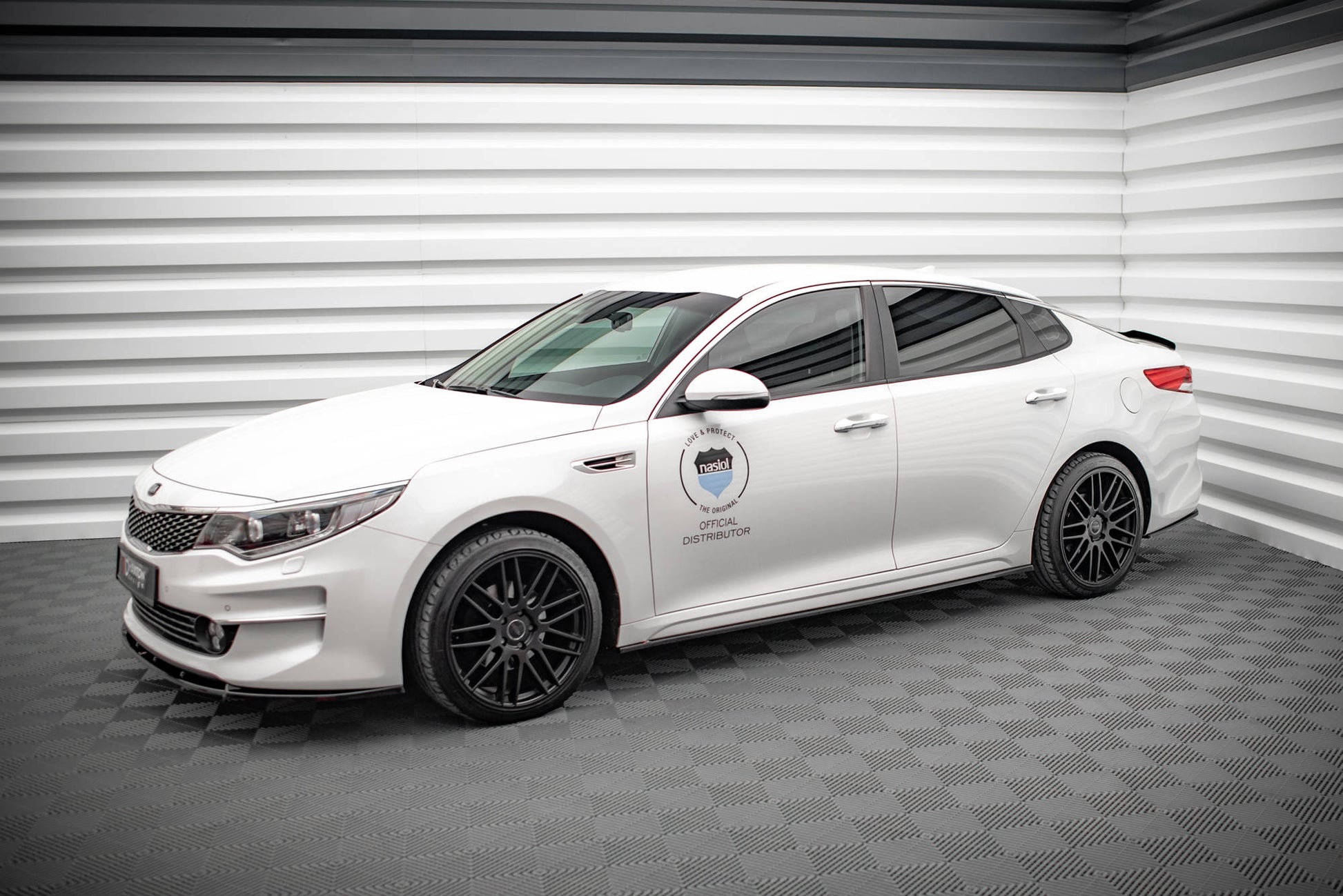 Seitenschweller Ansatz für Kia Optima Mk4 Carbon Look
