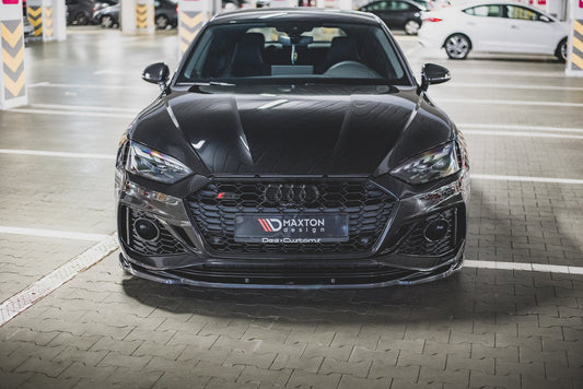 Front Ansatz V.3 für Audi RS5 F5 Facelift schwarz matt