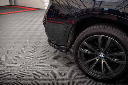 Mittlerer Diffusor Heck Ansatz DTM Look für BMW X6 M-Paket F16 schwarz matt