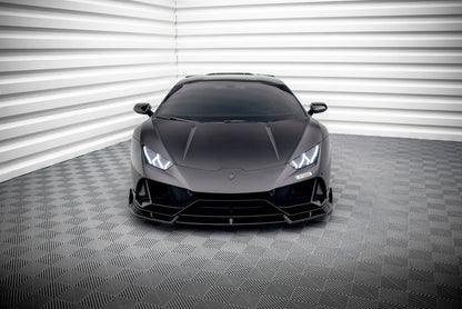 Front Ansatz für Lamborghini Huracan EVO schwarz Hochglanz