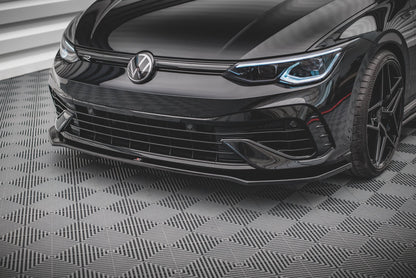 Front Ansatz V.3 für Volkswagen Golf R Mk8 schwarz matt