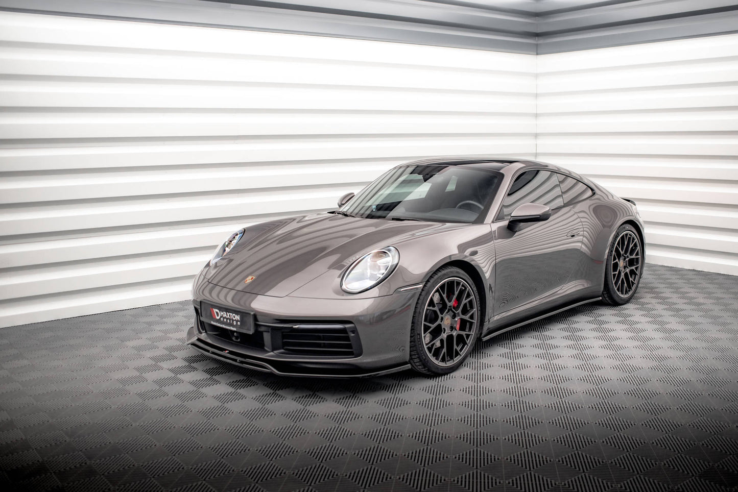 Seitenschweller Ansatz für Porsche 911 Carrera 4S 992 schwarz Hochglanz
