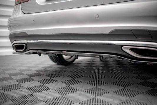 Mittlerer Diffusor Heck Ansatz DTM Look für Mercedes-Benz E AMG-Line Limousine W212 Facelift Carbon Look
