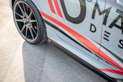 Seitenschweller Ansatz für V.2 für Ford Fiesta Mk8 ST / ST-Line schwarz Hochglanz