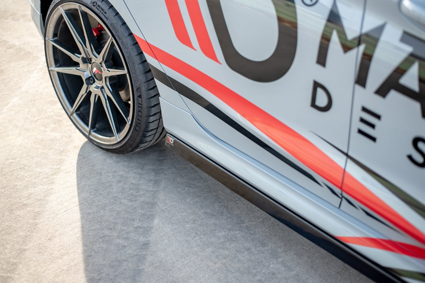 Seitenschweller Ansatz für V.2 für Ford Fiesta Mk8 ST / ST-Line Carbon Look