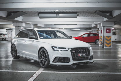 Front Ansatz V.4 für Audi RS6 C7 schwarz matt