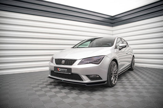 Front Ansatz V.2 für Seat Leon Mk3 schwarz matt