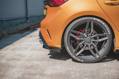 Heck Ansatz Flaps Diffusor V.3 für Ford Focus ST Mk4  Carbon Look