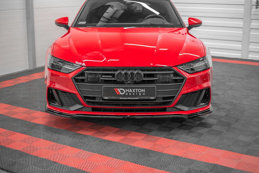 Front Ansatz V.1 für Audi A7 C8 S-Line / S7 C8 schwarz Hochglanz